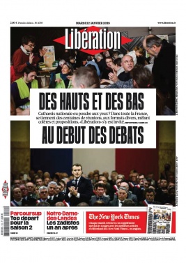 Libération N°11708 du 22 janvier 2019 à télécharger sur iPad