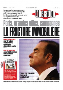 Libération N°11696 du 08 janvier 2019 à télécharger sur iPad