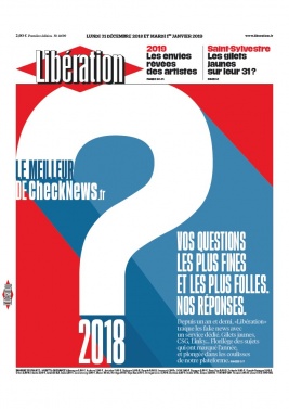 Libération N°11690 du 31 décembre 2018 à télécharger sur iPad