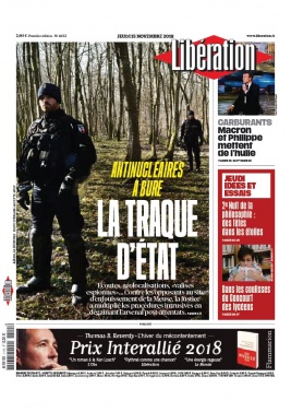 Libération N°11652 du 15 novembre 2018 à télécharger sur iPad