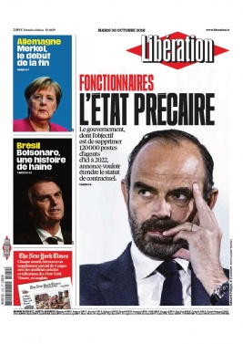 Libération N°11639 du 30 octobre 2018 à télécharger sur iPad