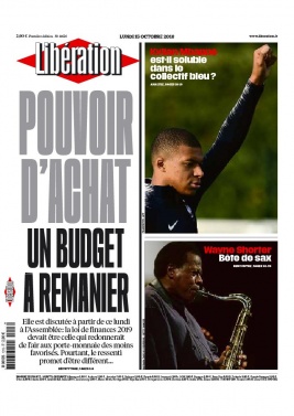 Libération N°11626 du 15 octobre 2018 à télécharger sur iPad