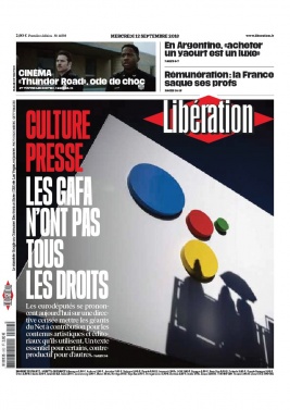 Libération N°11598 du 12 septembre 2018 à télécharger sur iPad