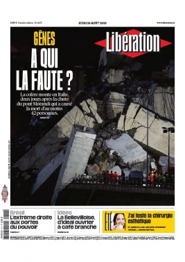 Libération N°11575 du 16 août 2018 à télécharger sur iPad