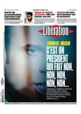 Libération N°11470 du 13 avril 2018 à télécharger sur iPad