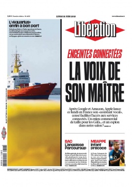 Libération N°11525 du 18 juin 2018 à télécharger sur iPad
