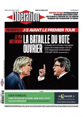 Libération N°11169 du 20 avril 2017 à télécharger sur iPad