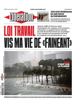 Libération N°11290 du 11 septembre 2017 à télécharger sur iPad