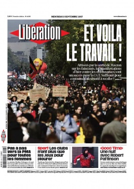 Libération N°11292 du 13 septembre 2017 à télécharger sur iPad
