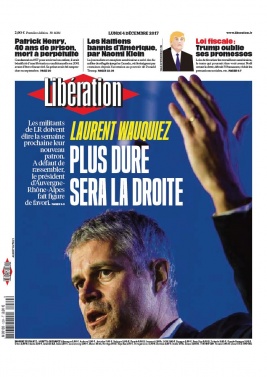 Libération N°11361 du 04 décembre 2017 à télécharger sur iPad