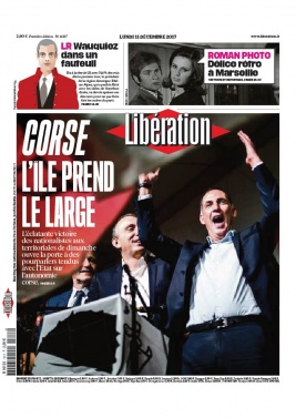 Libération N°11367 du 11 décembre 2017 à télécharger sur iPad