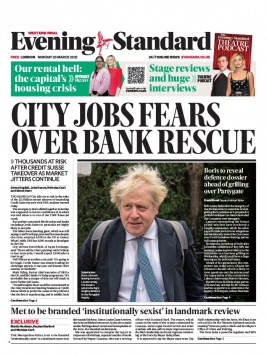 Evening Standard 20 mars 2023 Abonnement London Evening Standard Pas Cher avec le BOUQUET ePresse.fr