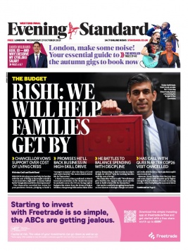 Evening Standard 27 octobre 2021 Abonnement London Evening Standard Pas Cher avec le BOUQUET ePresse.fr