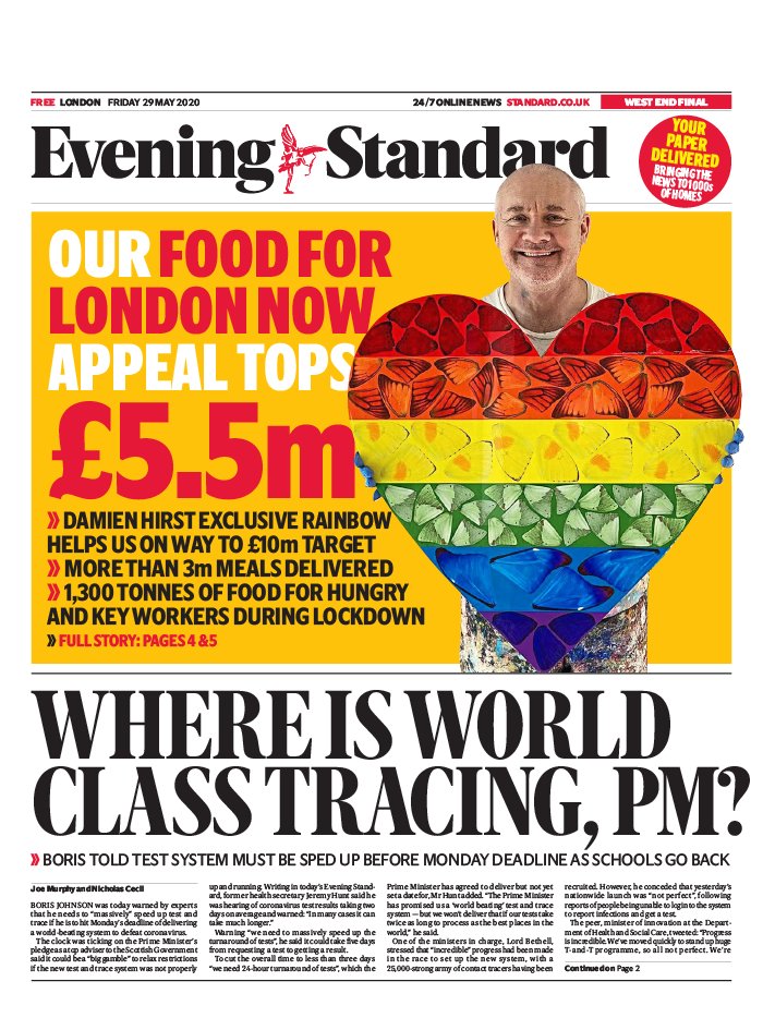 Evening Standard 29 mai 2020 Abonnement London Evening Standard Pas Cher avec le BOUQUET ePresse.fr