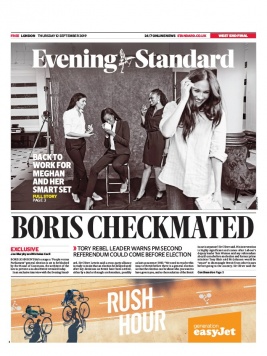 Evening Standard N°20190912 du 12 septembre 2019 à télécharger sur iPad