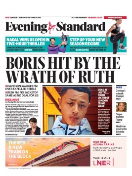 Evening Standard N°20190909 du 09 septembre 2019 à télécharger sur iPad