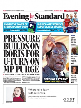 Evening Standard N°20190906 du 06 septembre 2019 à télécharger sur iPad