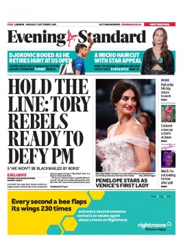 Evening Standard N°20190902 du 02 septembre 2019 à télécharger sur iPad