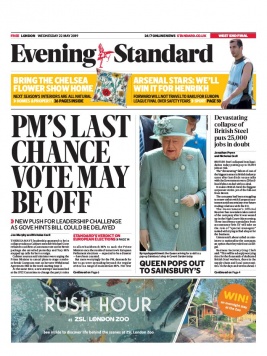 Evening Standard N°20190522 du 22 mai 2019 à télécharger sur iPad