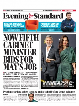 Evening Standard N°20190508 du 08 mai 2019 à télécharger sur iPad