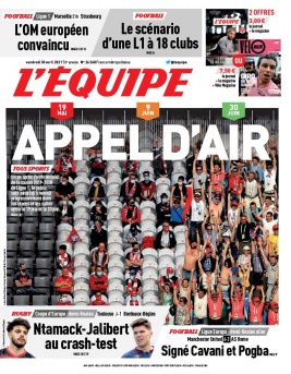 L'Equipe 30 avril 2021 L'Equipe N°24368 du 30 avril 2021 à télécharger sur iPad