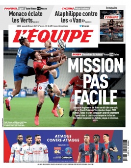 L'Equipe 20 mars 2021 L'Equipe N°24327 du 20 mars 2021 à télécharger sur iPad