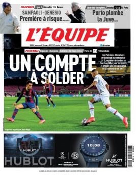 L'Equipe 10 mars 2021 L'Equipe N°24317 du 10 mars 2021 à télécharger sur iPad