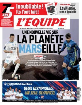 L'Equipe 28 février 2021 L'Equipe N°24307 du 28 février 2021 à télécharger sur iPad