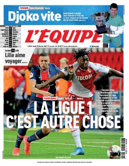 L'Equipe 22 février 2021 L'Equipe N°24301 du 22 février 2021 à télécharger sur iPad