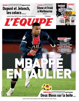 L'Equipe 13 février 2021 L'Equipe N°24292 du 13 février 2021 à télécharger sur iPad