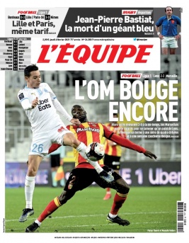 L'Equipe 04 février 2021 L'Equipe N°24283 du 04 février 2021 à télécharger sur iPad