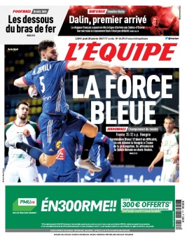 L'Equipe 28 janvier 2021 L'Equipe N°24276 du 28 janvier 2021 à télécharger sur iPad