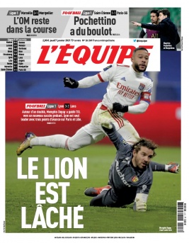 L'Equipe 07 janvier 2021 L'Equipe N°24269 du 07 janvier 2021 à télécharger sur iPad