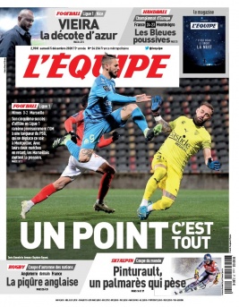 L'Equipe 05 décembre 2020 L'Equipe N°24236 du 05 décembre 2020 à télécharger sur iPad