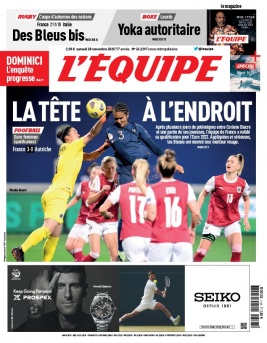L'Equipe 28 novembre 2020 L'Equipe N°24229 du 28 novembre 2020 à télécharger sur iPad