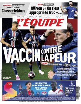L'Equipe 24 novembre 2020 L'Equipe N°24225 du 24 novembre 2020 à télécharger sur iPad