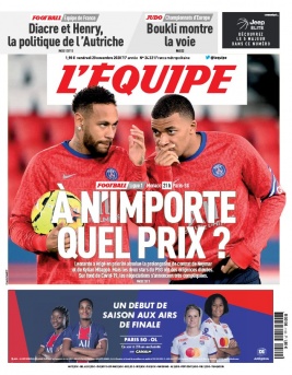 L'Equipe 20 novembre 2020 L'Equipe N°24221 du 20 novembre 2020 à télécharger sur iPad