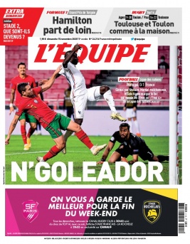 L'Equipe 15 novembre 2020 L'Equipe N°24216 du 15 novembre 2020 à télécharger sur iPad
