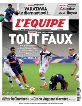 L'Equipe 12 novembre 2020 L'Equipe N°24213 du 12 novembre 2020 à télécharger sur iPad
