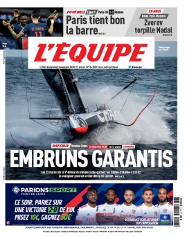 L'Equipe 08 novembre 2020 L'Equipe N°24209 du 08 novembre 2020 à télécharger sur iPad