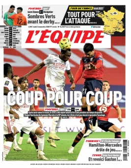L'Equipe 02 novembre 2020 L'Equipe N°24203 du 02 novembre 2020 à télécharger sur iPad