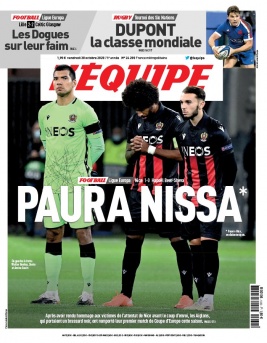 L'Equipe 30 octobre 2020 L'Equipe N°24200 du 30 octobre 2020 à télécharger sur iPad