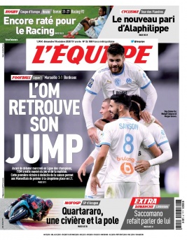 L'Equipe 18 octobre 2020 L'Equipe N°24188 du 18 octobre 2020 à télécharger sur iPad