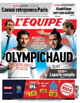 L'Equipe 04 octobre 2020 L'Equipe N°24174 du 04 octobre 2020 à télécharger sur iPad