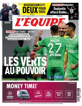L'Equipe 18 septembre 2020 L'Equipe N°24158 du 18 septembre 2020 à télécharger sur iPad