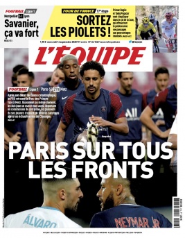 L'Equipe 16 septembre 2020 L'Equipe N°24156 du 16 septembre 2020 à télécharger sur iPad