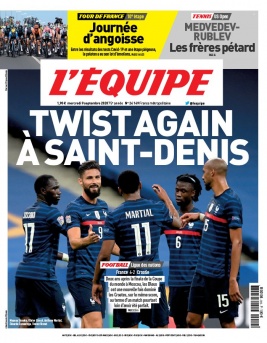 L'Equipe 09 septembre 2020 L'Equipe N°24149 du 09 septembre 2020 à télécharger sur iPad