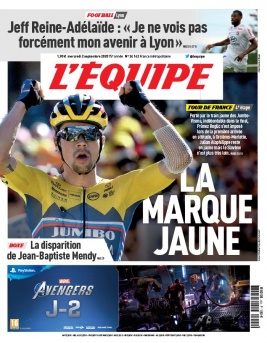 L'Equipe 02 septembre 2020 L'Equipe N°24142 du 02 septembre 2020 à télécharger sur iPad