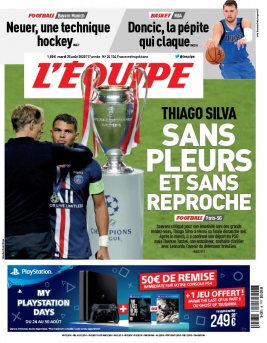 L'Equipe 25 août 2020 L'Equipe N°24134 du 25 août 2020 à télécharger sur iPad