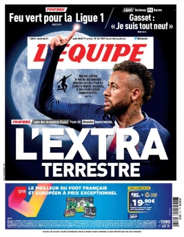 L'Equipe 21 août 2020 L'Equipe N°24130 du 21 août 2020 à télécharger sur iPad